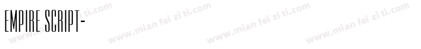 Empire Script字体转换